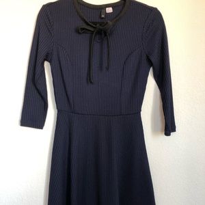 Navy Blue Fit & Flare Mini